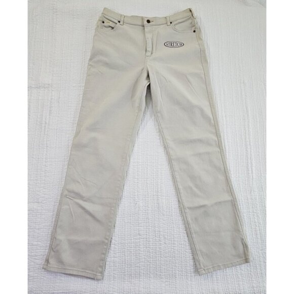 Vintage Lee Riders Mom Jeans Relaxed Fit Women's Size 14L Sun-Wash Khaki NWT - Picture 1 of 16